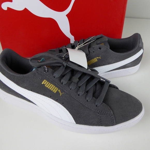 Puma Suede Leather Vikky Sneaker Shoes NIB Women’s - Picture 5 of 7